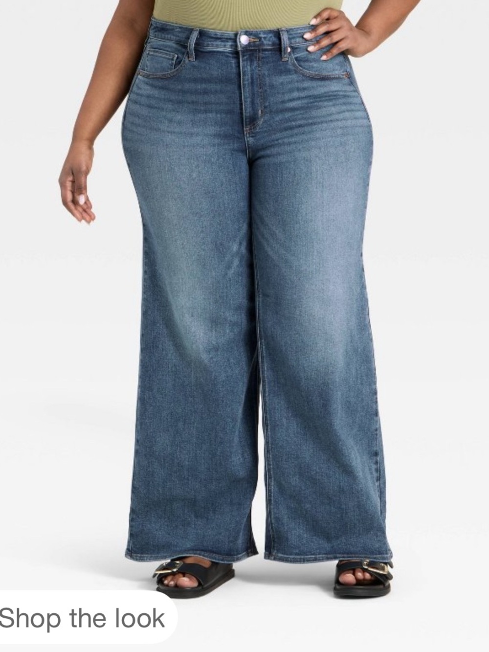 Everyday High-Rise Wide-leg Jeans from Universal Thread Vintage Medium Wash